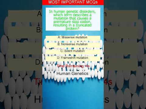 Master Human Genetics with MCQs! 🧬🔬 Tackle Inheritance, DNA & More #GeneticsQuiz #MCQChalleng