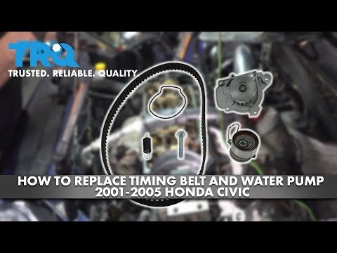How to Replace Timing Belt and Water Pump 2001-2005 Honda Civic