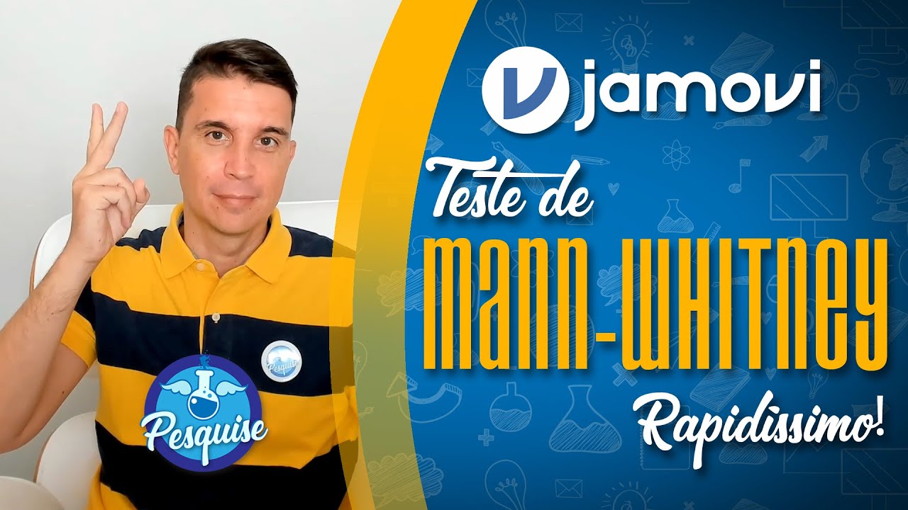 Teste de MANN-WHITNEY Rapidíssimo! (JAMOVI)