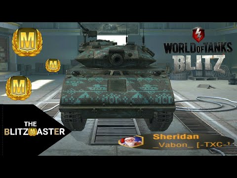 Sheridan BROKEN 7688 damage 4 kills (1vs3) -WoT Blitz- update 6.7