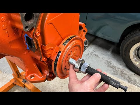 440 Mopar V8 Engine Rebuild Step 18- Timing Cover, Oil Slinger, Harmonic Damper, Cam Bolt Torque