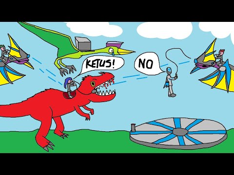 The MOST Annoying Quetz! + Pocket Giga time ARK OFFICIAL PVP