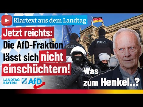 Jetzt reichts - Die AfD-Fraktion lässt sich nicht einschüchtern
