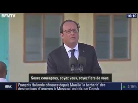 Francois Hollande parle anglais.