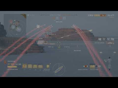 minotaur vs colbert : World of warships legends