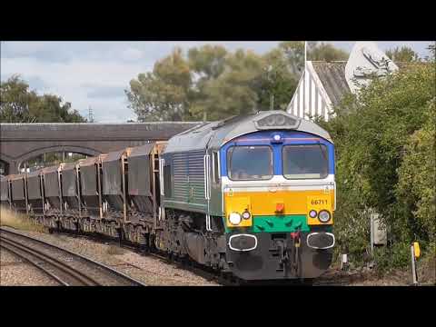Heavy freight trains on the climb to Patchway featuring class 56 60 66 70 filmed between 2014 & 2020