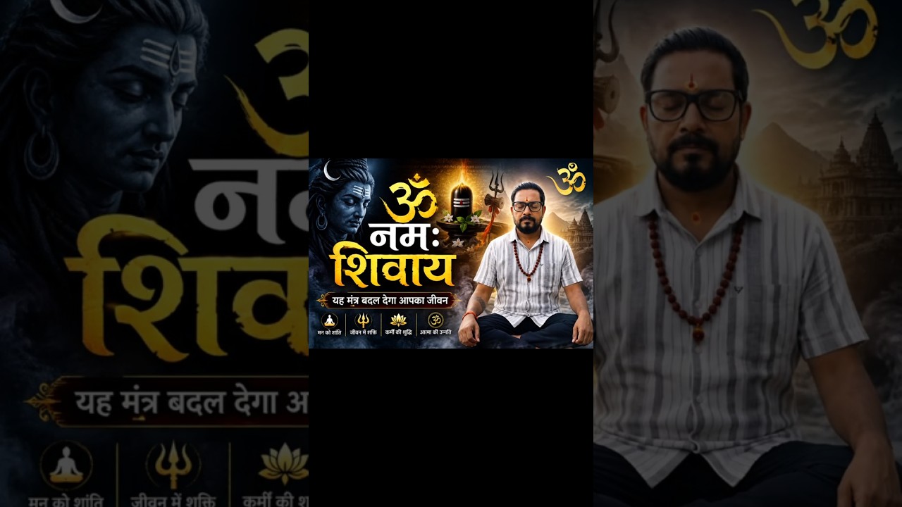 ॐ नमः शिवाय Chant Om Namah Shivaya भगवान शिव का पवित्र मंत्र #OmNamahShivaya#Shiva #ShivMantra#viral