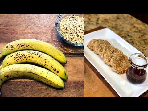 2-ingredient Banana Oatmeal Cookies - Healthy Recipe - Breakfast Cookies
