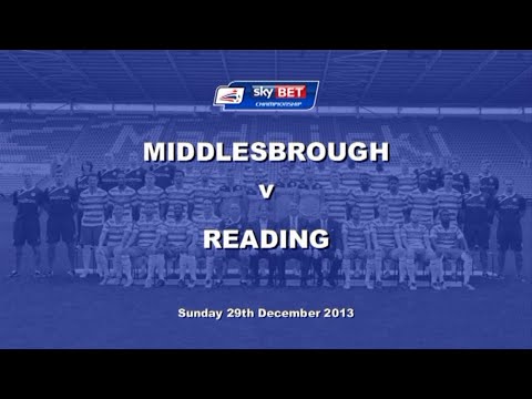 Middlesbrough FC vs. Reading FC | 29 December 2013 | EFL Championship