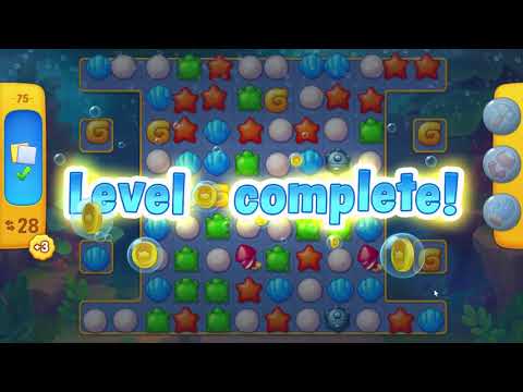 Fishdom Level 75 (only game)  | gameplay | ios | android | pc game | playrix | beginning