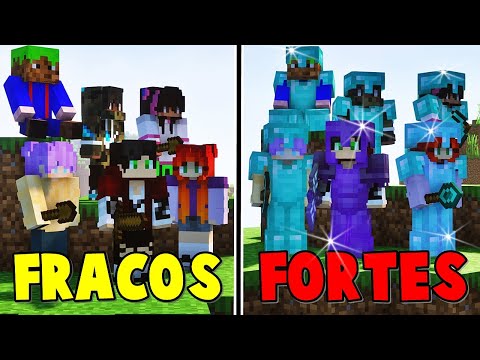 SOBREVIVI 100 Dias com meus AMIGOS para se tornar o mais FORTE do Minecraft.