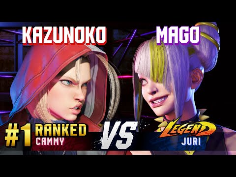 SF6 ▰ KAZUNOKO (#1 Ranked Cammy) vs MAGO (Juri) ▰ High Level Gameplay