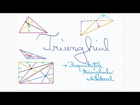 Triunghiul: proprietatile triunghiului echilateral - Clasa a VI-a