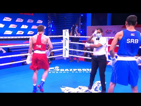 Day 6 (63.5kg) OEZMEN Kerem (TUR) vs  FEDOROV Pavel (SRB) | AIBA WCHs 2021