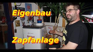 Eigenbau Zapfanlage aus Nostalgie-Kühlschrank aus Dank für 250 Abonnenten