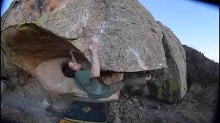 Video thumbnail of Lions Den, V10. Horsetooth Reservoir