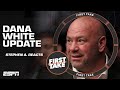 Stephen A. Smith on Dana White addressing criticism for altercation with wife | First Take