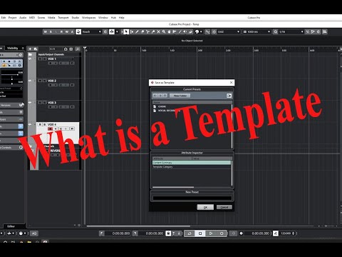 How to Create a Template | Cubase 11