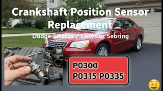 Crankshaft Position Sensor Replacement: Dodge Stratus / Chrysler Sebring (P0300, P0315, P0335 Fix)