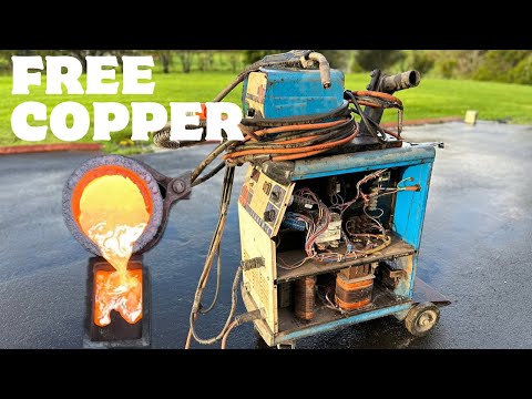 111KG  Three Phase Free Copper Bars - Huge Bulk Haul - ASMR Metal Melting - BigStackD Casting