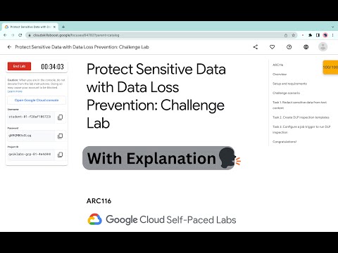 Protect Sensitive Data with Data Loss Prevention: Challenge Lab || #qwiklabs || #ARC116 @quick_lab