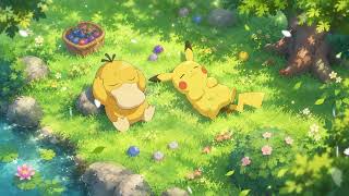 Psyduck & Pikachu Forest Lofi 🌿 Cozy Pokémon Ambience for Relaxing, Study & Sleep