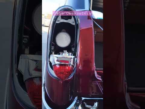1956 Chevy BelAir classic cars Uh oh I'm falling in love again 🎶 taillights car show Sams #shorts
