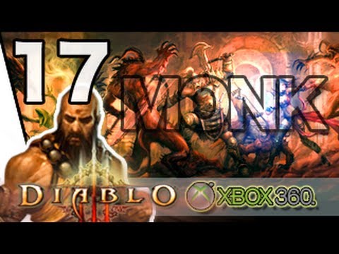 Diablo 3 Monk Gameplay Walkthrough Xbox 360/PS3 Part 17 - Beating Queen Araneae (BOSS FIGHT!) [HD]