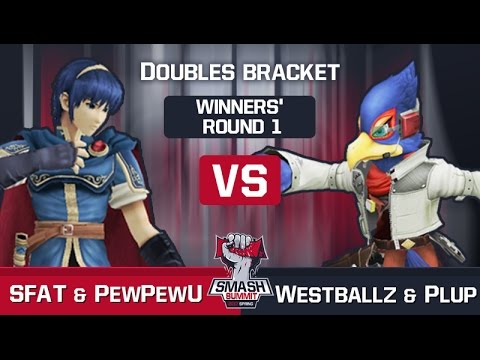 SFAT/PewPewU vs Westballz/Plup - Melee Doubles: Winners' Round 1 - Smash Summit 2017