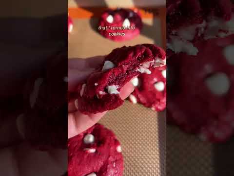 Don’t sleep on cake mix cookies — these red velvet white chocolate chip ones are soft, chewy, and
