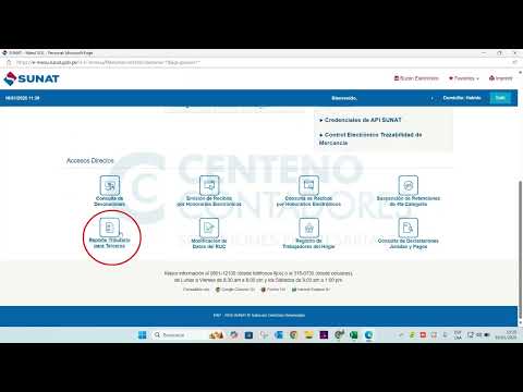 Descargar reporte tributario SUNAT 2025