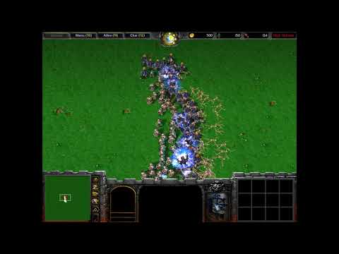 100 Shaman Vs 100 Druid Of The Claw (100 vs 100 Footage) (Warcraft 3)
