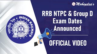 RRB NTPC & Group D Exam Dates Announced | Official Video