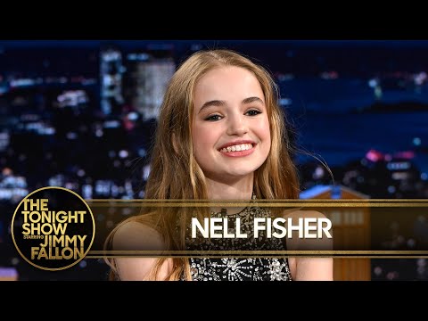 Nell Fisher Gifts Jimmy a Stranger Things "Holly the Heroic" Necklace, Teaches Him a Dance from Set