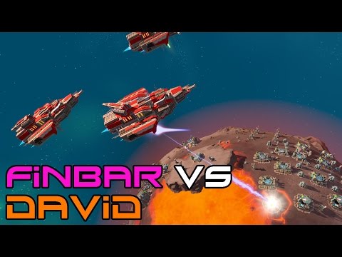 Planetary Annihilation Legion - Orbital Snipe! 1v1 (Finbar vs David)