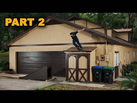 Building a Mega Ramp Off the Roof of Our Parents House | Part 2 of 4