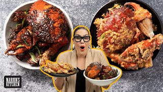 My Singapore crab showdown!... Salted Egg Crab VS Black Pepper Crab | Marion&#39;s Kitchen