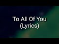 Syd Matters - To All Of You (Lyrics)