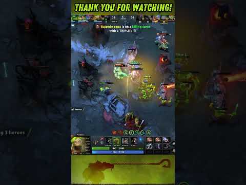 42second Pudge Chasing all Enemy Like This Very Much #dota2 #dota2shorts #shorts #Rampage