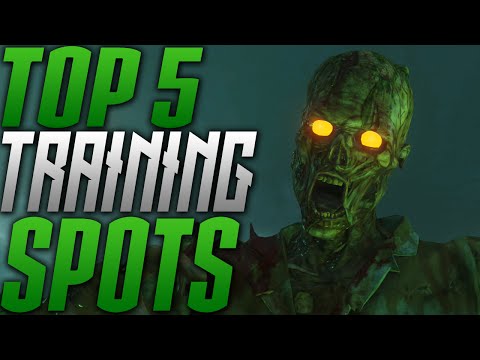 TOP 5 TRAINING SPOTS in Zetsubou No Shima! '5 Best Training Spots' (Black Ops 3 Zombies)