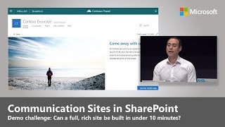 SharePoint Communication Sites: How to build a site in under 10 minutes