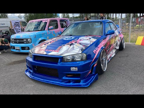 JDM Cars Leaving A Car Show - JPN CAR DAY 2022