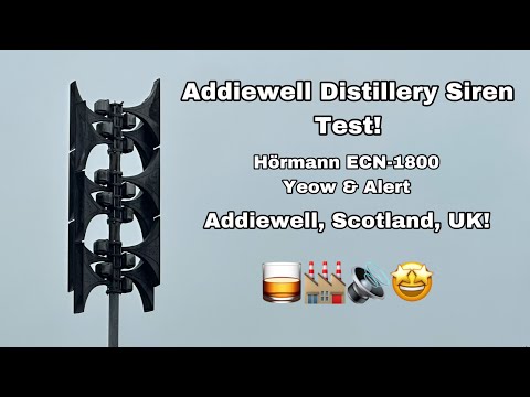 Addiewell Distillery Siren - Hörmann ECN-1800, Yeow & Alert | Addiewell, Scotland, UK! 🥃🏭🔊🤩