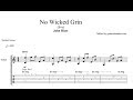 No Wicked Grin TAB - acoustic fingerpicking guitar tab (PDF + Guitar Pro)