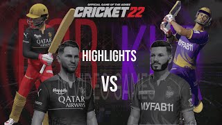 RCB vs KKR Royal Challengers Bangalore vs Kolkata Knight Riders IPL Match Highlights 2023 Cricket 22