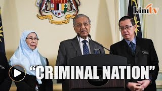 Dr Mahathir: Israel is a &#39;criminal nation&#39;