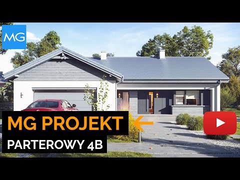 Projekt domu Parterowy 4 B MG Projekt  - 130,50 m2