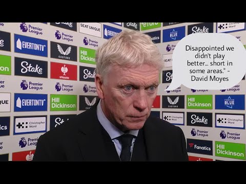 MISSING KEY CREATIVE PLAYERS...MADE A DIFFERENCE! | David Moyes REACTS | Everton 1-1 Leeds