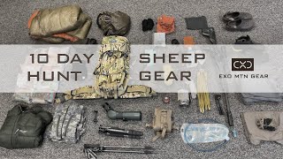 10-Day Backpack Sheep Hunting Gear List — What