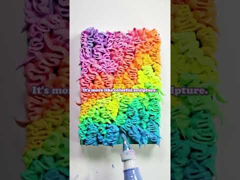 My textured painting has a secret recipe #artist #art